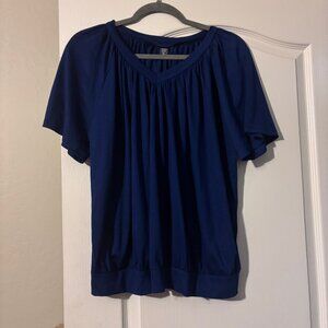 Women's Blue Shein Curve shirt blouse SZ 1XL (14)